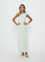 Gwenneth One Shoulder Maxi Dress Jelly Mint